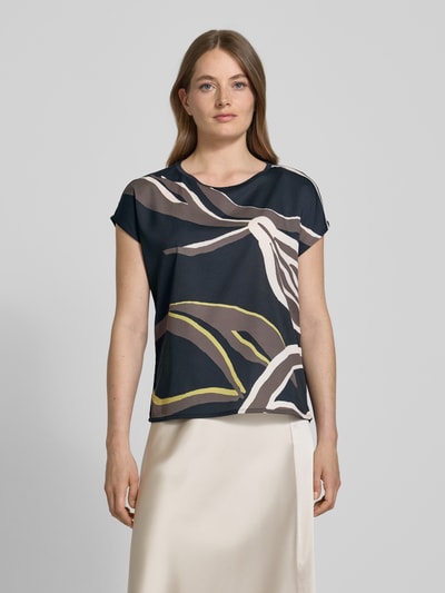 OPUS T-shirt z okrągłym dekoltem model ‘Sopika’ Ciemnoniebieski 4