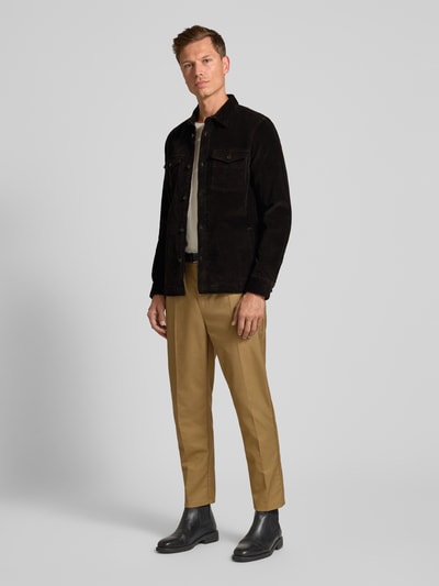 Barbour Koszula sztruksowa o kroju regular fit z mieszanki bawełny Oliwkowy 1