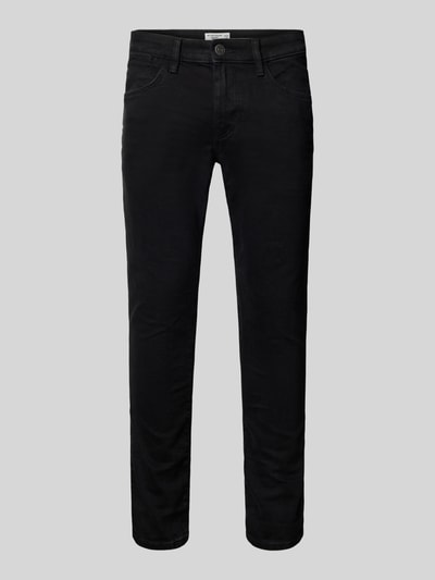 Tom Tailor Slim fit jeans met stretch, model 'Troy' Zwart - 2