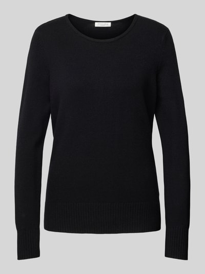 Christian Berg Woman Gebreide pullover met ribboorden, model 'Aliv' Zwart - 2