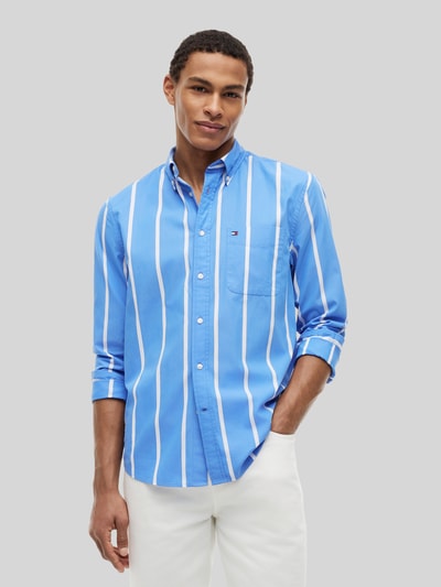 Tommy Hilfiger Regular Fit Freizeithemd aus reiner Baumwolle Bleu 4