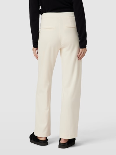 MAC Spodnie do garnituru z efektem melanżu model ‘Chiara’ Écru 5