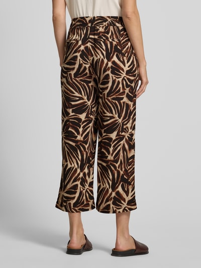 Soyaconcept Caprihose aus Viskose mit elastischem Bund Modell 'ROKSANA' Dunkelbraun 5