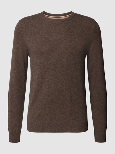 MCNEAL Pullover in Ripp-Optik Modell 'FILO' Dunkelbraun meliert 2