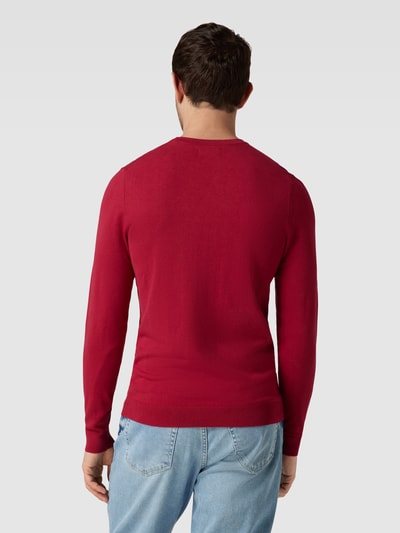 MCNEAL Gebreide pullover van viscosemix met ronde hals Rood gemêleerd - 5