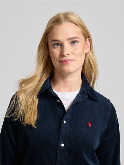 Polo Ralph Lauren Hemdbluse mit Label-Stitching Marine 3