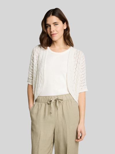 Tom Tailor Oversized Bolero aus Baumwoll-Mix Weiss 4