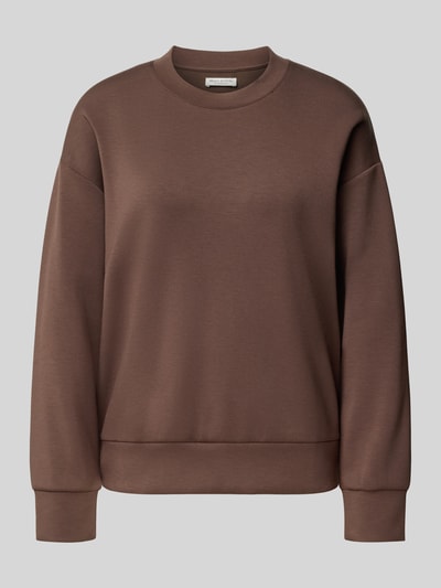 Marc O'Polo Regular Fit Pyjama-Longsleeve mit überschnittenen Schultern Dunkelbraun 1