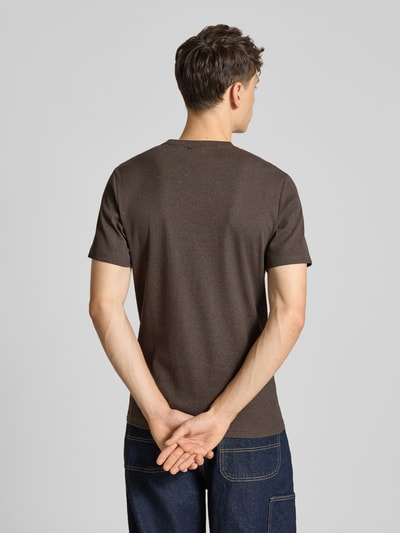 Only & Sons Regular Fit T-Shirt mit Rippstruktur Modell 'TANNER' Mittelgrau Melange 5