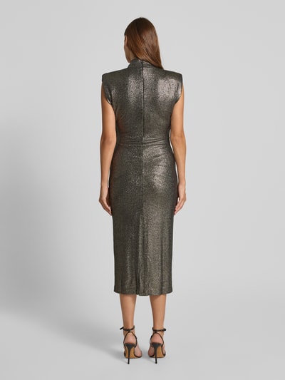 Essentiel Antwerp Körpernahes Abendkleid aus Lurex Modell 'IQUARIUS' Silber 5