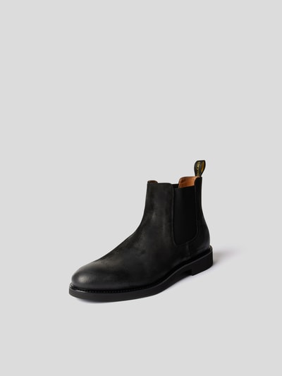 Doucal's Chelsea Boots aus Veloursleder  Schwarz 2