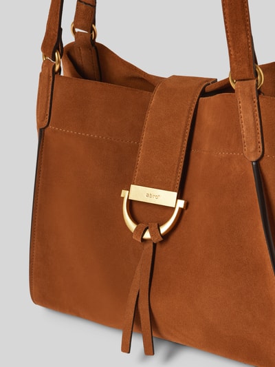 Abro Ledertasche mit Reißverschlussfach innen Modell 'TEMI' Camel 3