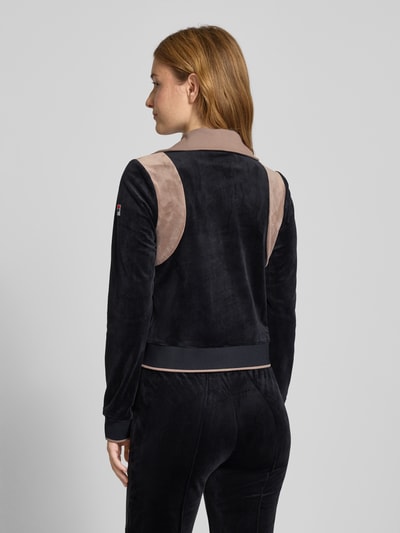 FILA Slim fit sweatjack met ritssluiting, model 'ADRIANO' Zwart - 5