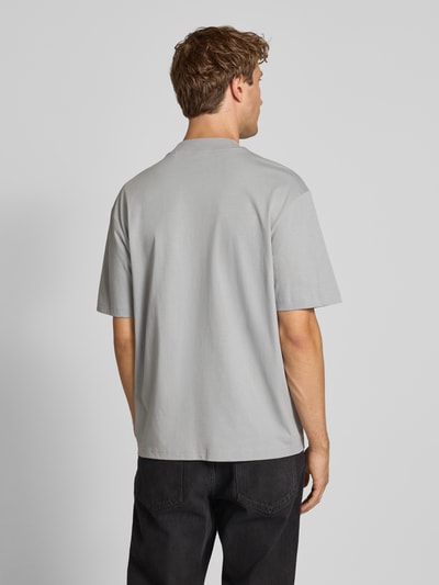 Hugo Blue Regular fit T-shirt van puur katoen, model 'NIEROS' Middengrijs - 5