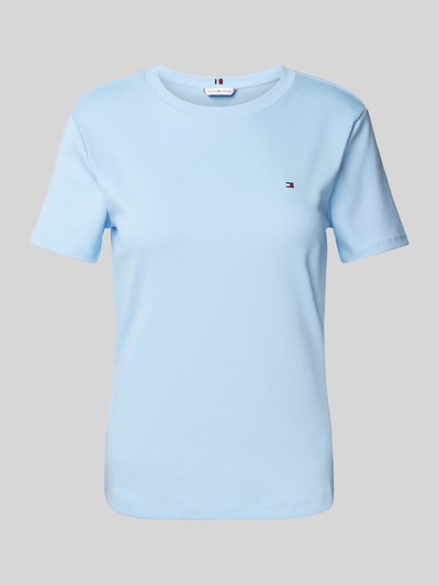 Tommy Hilfiger T-Shirt mit Logo-Stitching Modell 'NEW SLIM CODY' Hellblau 1