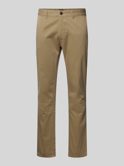 BOSS Orange Slim Fit Chino mit französischen Eingrifftaschen Beige 2