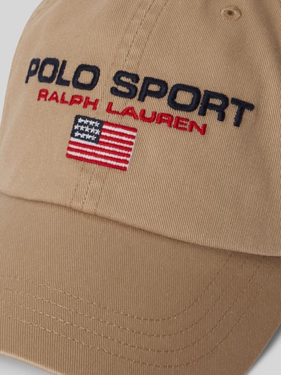 Productfoto, Basecap uit pure katoen van Polo Ralph Lauren, effen kleur, twill, labelopschrift, geborduurde luchtgaatjes, verstelbare sluiting.