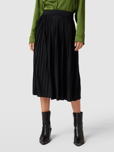 ICHI Midirock mit Plisseefalten Modell 'WIMSY' Black 4