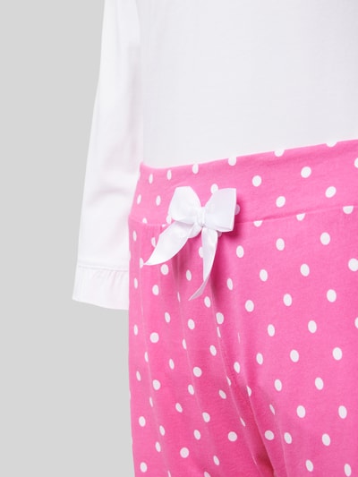 LOUIS & LOUISA Pyjama mit Schleifen-Detail Weiss 2