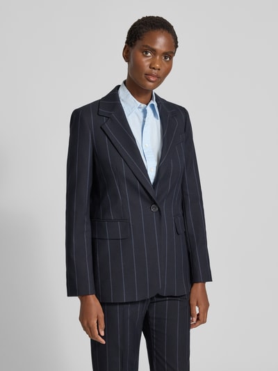 MAX&Co. Żakiet o kroju regular fit z dodatkiem wiskozy model ‘VELINA’ Granatowy 4