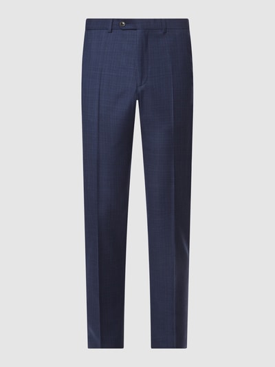 DIGEL Modern fit pantalon van scheerwol, model 'Per' Marineblauw - 1