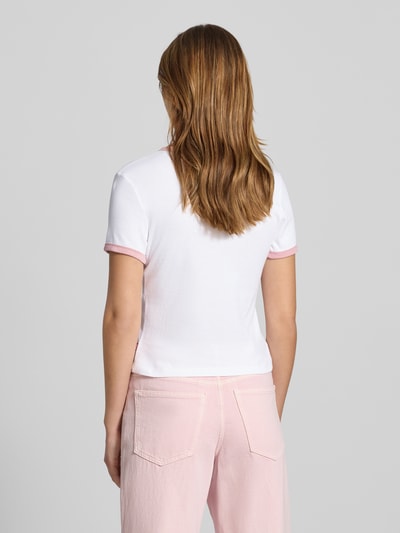 Levi's® T-shirt met labelprint Wit - 5