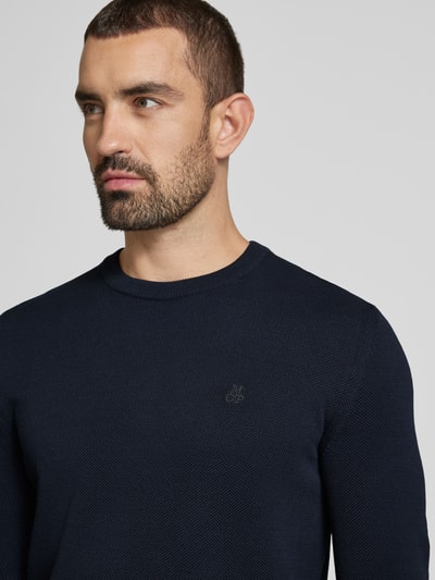 Marc O'Polo Regular Fit Pullover aus reiner Baumwolle  Dunkelblau 3