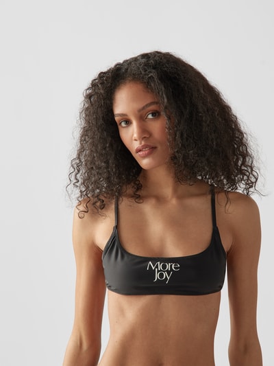 More Joy by C.Kane Bikini mit Label-Details Schwarz 3