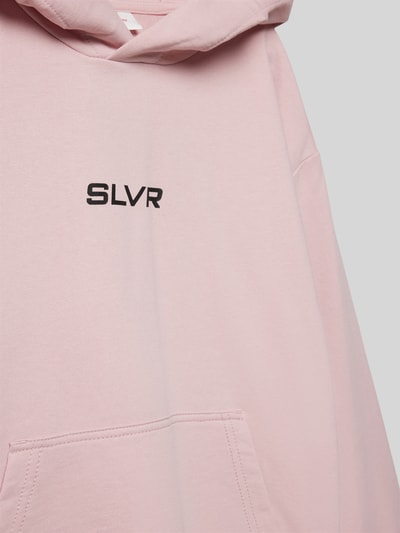 s.Oliver RED LABEL Oversize Sweatshirt mit Kängurutasche und Front Print Rosa 2