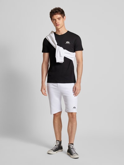 Alpha Industries T-shirt met labelprint Zwart - 1