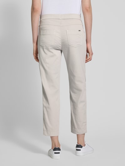 TONI Regular fit joggingbroek met verkort model, model 'Sue' Lichtgrijs - 5