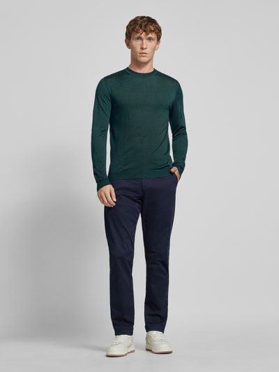 Roy Robson Gebreide pullover met ronde hals Groen - 1