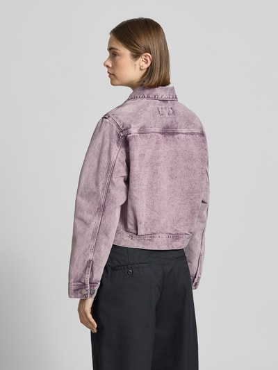 Carhartt Work In Progress Regular Fit Jeansjacke mit Logopatch Modell 'Arca' Rosa 5