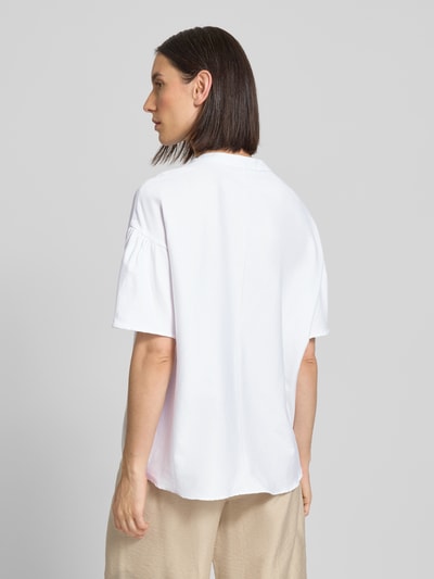 Smith and Soul Relaxed Fit Bluse mit Rundhalsausschnitt und 1/2-Arm Weiss 5