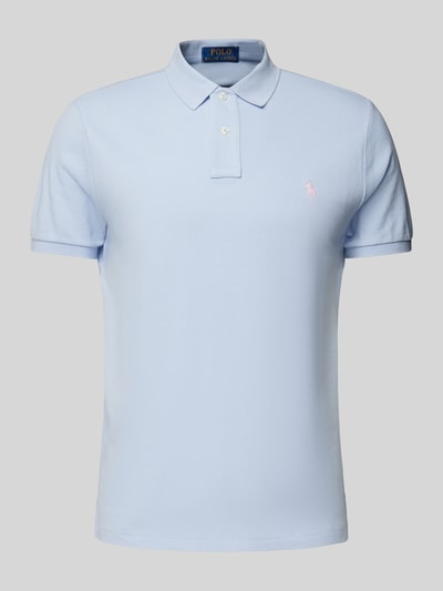 Polo Ralph Lauren Poloshirt mit Label-Stitching Hellblau 2