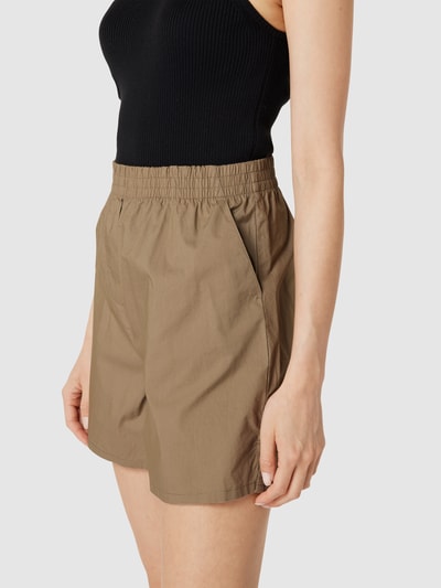 Jake*s Casual Shorts im unifarbenen Design Sand 3