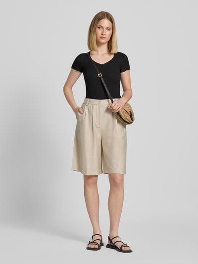 Tom Tailor Denim Regular Fit T-Shirt mit Waffelstruktur Black 1