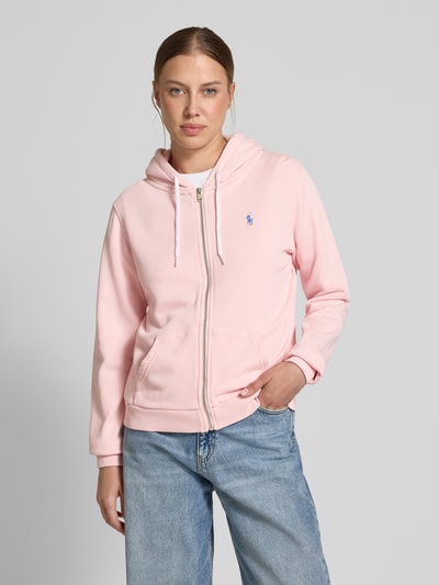 Polo Ralph Lauren Sweatjacke mit Label-Stitching Pink 4