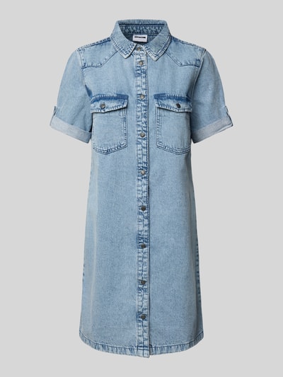 Noisy May Jeanskleid mit 1/2-Arm Modell 'NEW SIGNE' Hellblau 2