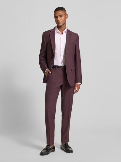 SEIDENSTICKER Slim fit zakelijk overhemd van katoen met kentkraag Roze - 1