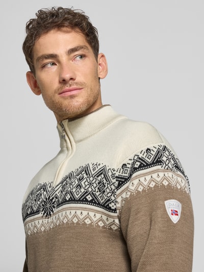 Dale of Norway Wollen pullover met schipperskraag, model 'Moritz' Offwhite - 3