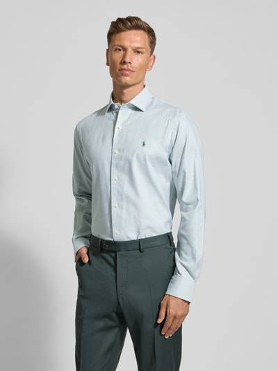 Polo Ralph Lauren Regular fit zakelijk overhemd met kentkraag Groen - 4