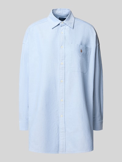 Polo Ralph Lauren Regular fit overhemdblouse met logostitching Blauw - 2