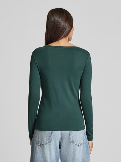 s.Oliver RED LABEL Slim Fit Langarmshirt aus reiner Baumwolle Dunkelgruen 5