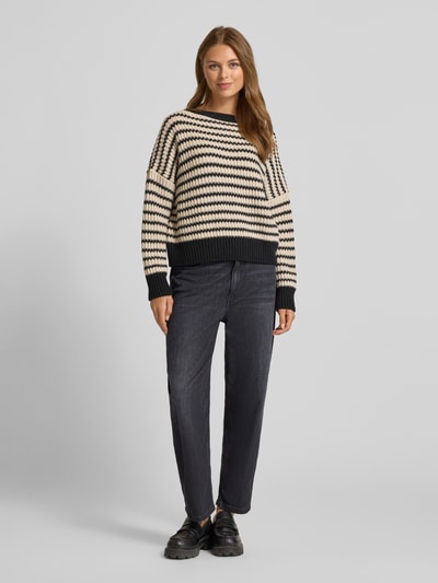 Weekend Max Mara Sweter o kroju oversized z dzianiny z czystej wełny model ‘EZOR’ Beżowy 1