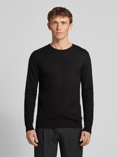 Matinique Pullover mit Label-Detail Modell 'Jones' Black 4