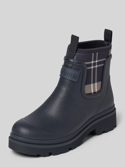 Barbour Gummistiefel mit Label-Patch Modell 'Cynthia' Dunkelblau 1