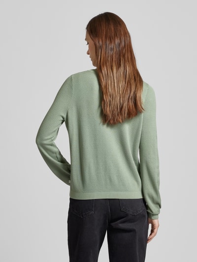 QS Gebreide pullover met pofmouwen Lichtgroen - 5