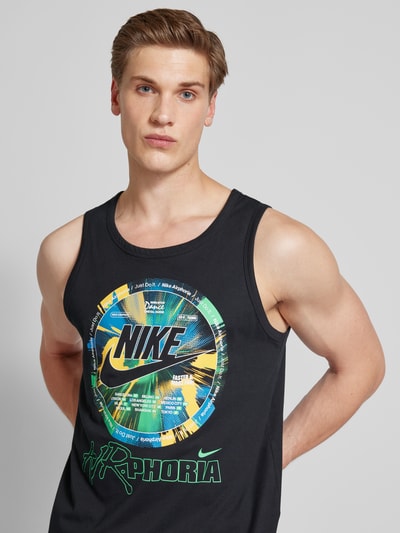 Nike Tanktop mit Label-Print Black 3