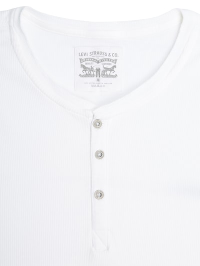 Levi's® Serafino-Shirt aus Baumwolle - gerippt Weiss 2